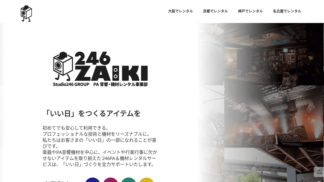 246機材レンタル